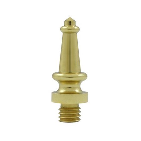 DELTANA DSST3 Steeple Cabinet Finial Polished Brass, 10PK DSST3-XCP10